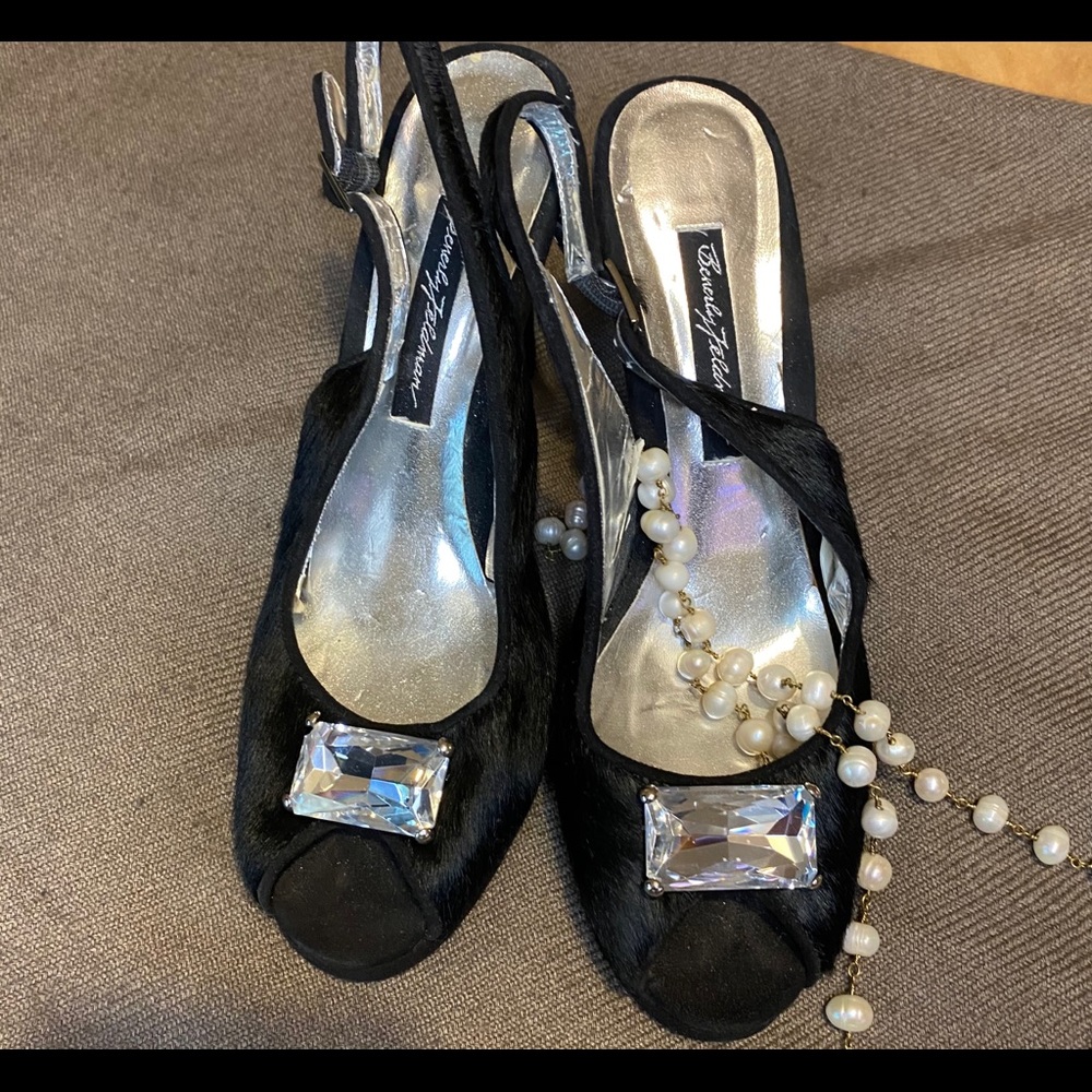 Beverly FeldmanVintage calf hair sling back 8